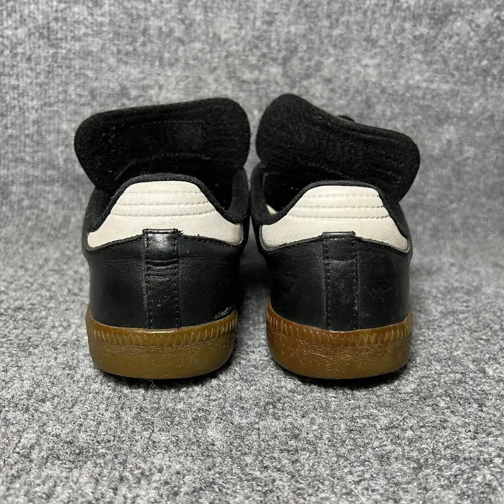 Adidas Samba Sneakers Mens US 5.5 Black Leather Low Top Lace Up Casual Shoes - Picture 6 of 11